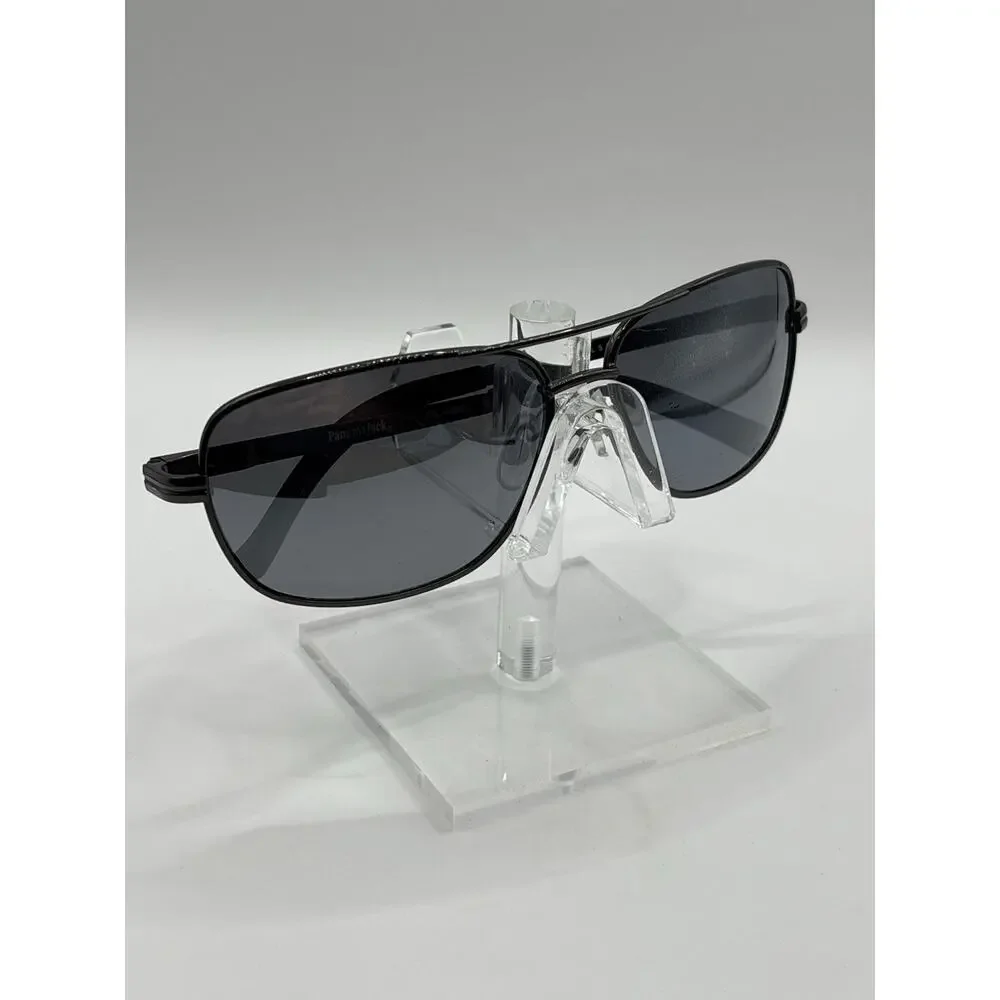Panama Jack Polarized Aviator Sunglasses Black Gunmetal Unisex